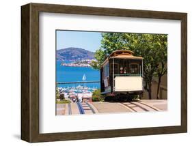 Frisco Hyde Street Cable Car -null-Framed Art Print