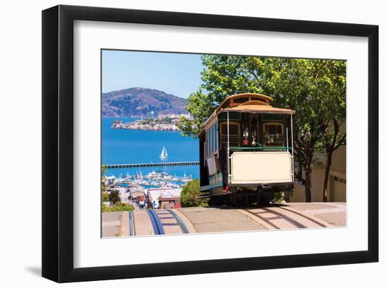 Frisco Hyde Street Cable Car -null-Framed Art Print