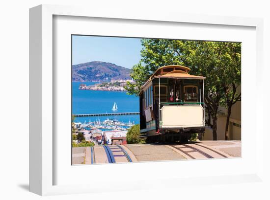 Frisco Hyde Street Cable Car -null-Framed Art Print