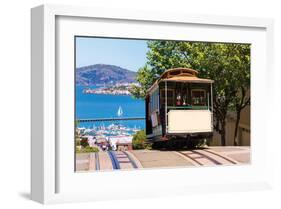 Frisco Hyde Street Cable Car -null-Framed Art Print