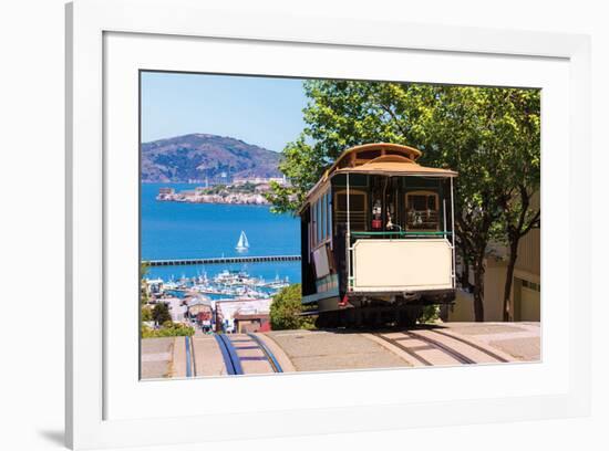 Frisco Hyde Street Cable Car -null-Framed Art Print