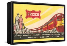 Frisco Train Ticket-null-Framed Stretched Canvas