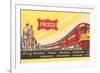 Frisco Train Ticket-null-Framed Art Print