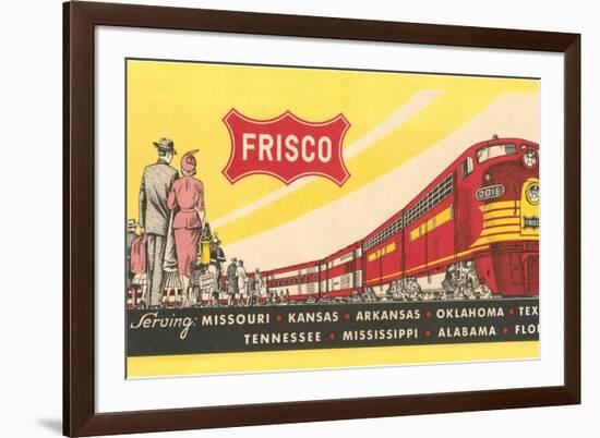 Frisco Train Ticket-null-Framed Art Print