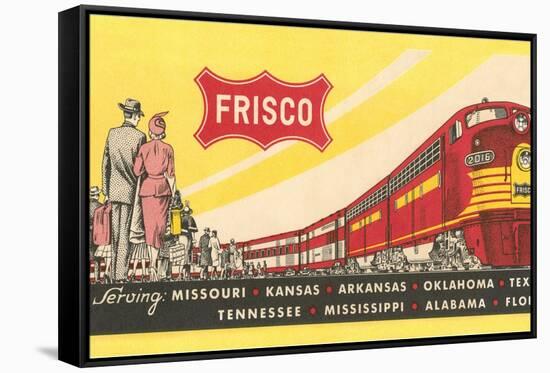 Frisco Train Ticket-null-Framed Stretched Canvas