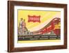 Frisco Train Ticket-null-Framed Art Print