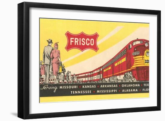 Frisco Train Ticket-null-Framed Art Print