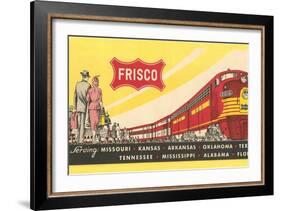 Frisco Train Ticket-null-Framed Art Print