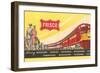 Frisco Train Ticket-null-Framed Premium Giclee Print