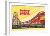 Frisco Train Ticket-null-Framed Premium Giclee Print