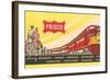 Frisco Train Ticket-null-Framed Art Print