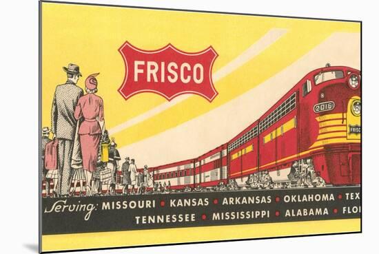 Frisco Train Ticket-null-Mounted Art Print