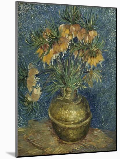 Fritillaires couronne impériale dans un vase de cuivre-Vincent van Gogh-Mounted Giclee Print