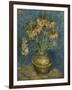 Fritillaires couronne impériale dans un vase de cuivre-Vincent van Gogh-Framed Giclee Print