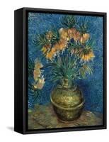 Fritillaries in a Copper Vase-Vincent van Gogh-Framed Stretched Canvas
