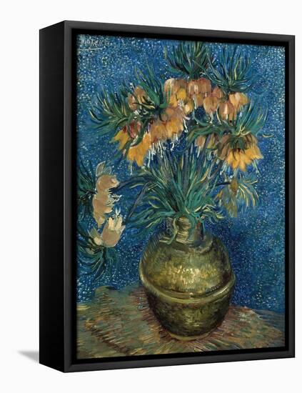 Fritillaries in a Copper Vase-Vincent van Gogh-Framed Stretched Canvas
