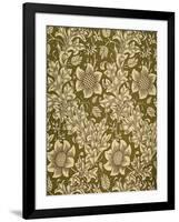 Fritillary Wallpaper, Colour Woodblock Print, England, 1885-William Morris-Framed Giclee Print