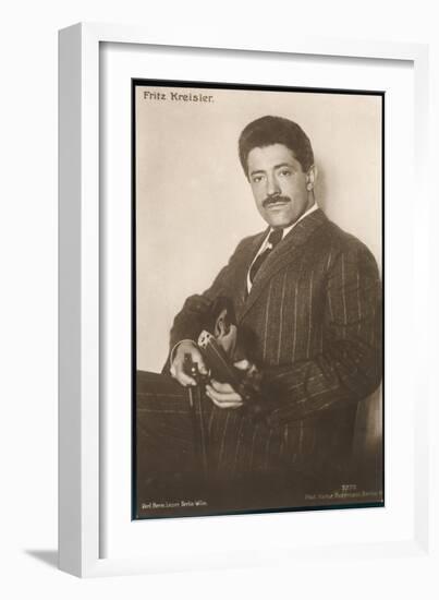 Fritz Kreisler Austrian-Born American Violinist and Composer-null-Framed Art Print