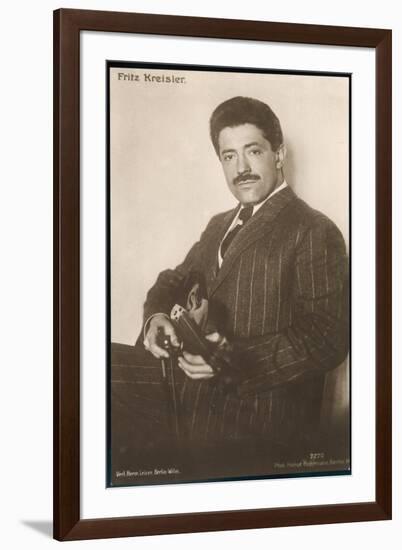 Fritz Kreisler Austrian-Born American Violinist and Composer-null-Framed Premium Giclee Print