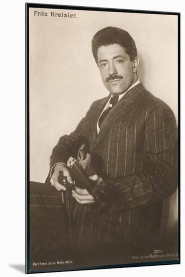 Fritz Kreisler Austrian-Born American Violinist and Composer-null-Mounted Premium Giclee Print