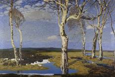 Birch Trees in Worpswede, 1908-Fritz Overbeck-Framed Giclee Print