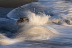 Waves, blurred movement, Sanibel Island, Florida-Fritz Polking-Framed Photographic Print