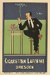 Reproduction of a Poster Advertising 'Laferme' Cigarettes, Dresden, 1897 (Colour Litho) (See 127094-Fritz Rehm-Giclee Print