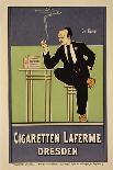 Cigaretten Laferme, Dresden, c.1897-Fritz Rehm-Framed Stretched Canvas