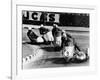 Fritz Scheidegger, Walter Schneider and Helmut Fath Competing in a Sidecar Race, 1959-null-Framed Photographic Print