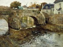 Winter on the Mesna River near Lillehammer-Frits Thaulow-Giclee Print