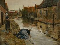 Winter on the Mesna River near Lillehammer-Frits Thaulow-Giclee Print