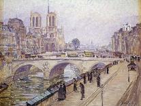 View of Notre Dame, Paris-Fritz Westendorp-Framed Stretched Canvas