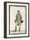 Frock Coat and Cane 1807-null-Framed Art Print