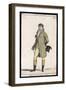 Frock Coat and Cane 1807-null-Framed Art Print