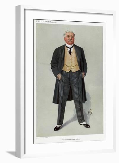 Frock Coated Gent 1909-null-Framed Art Print