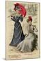 Frocks, Red Parasol 1899-null-Mounted Art Print