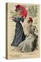 Frocks, Red Parasol 1899-null-Stretched Canvas