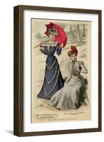 Frocks, Red Parasol 1899-null-Framed Art Print