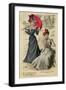 Frocks, Red Parasol 1899-null-Framed Art Print