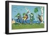 Frog and Beetle Band-null-Framed Art Print