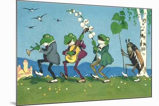 Frog and Beetle Band-null-Mounted Premium Giclee Print