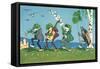 Frog and Beetle Band-null-Framed Stretched Canvas