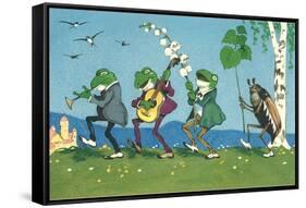 Frog and Beetle Band-null-Framed Stretched Canvas