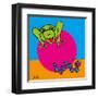 Frog and Caterpillar-Yaro-Framed Art Print