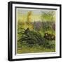 Frog and Fly-Ernest Henry Griset-Framed Giclee Print