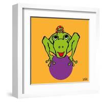 Frog and Ladybug-Yaro-Framed Art Print