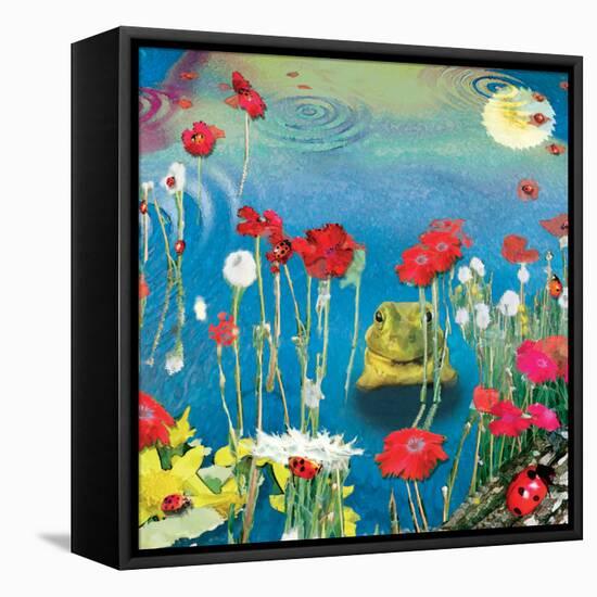 Frog And Ladybugs-Nancy Tillman-Framed Stretched Canvas