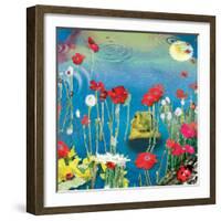 Frog And Ladybugs-Nancy Tillman-Framed Art Print