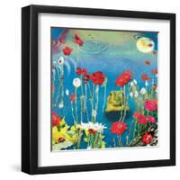 Frog And Ladybugs-Nancy Tillman-Framed Art Print