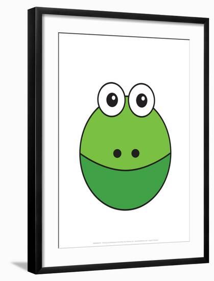 Frog - Animaru Cartoon Animal Print-Animaru-Framed Giclee Print
